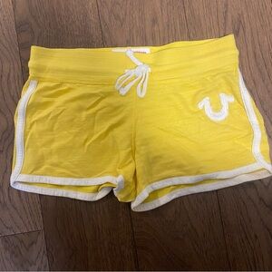 Brand new True Religion yellow shorts xs